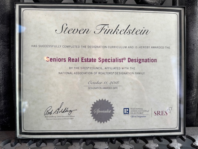 SRES- Seniors Real Estate Specialist